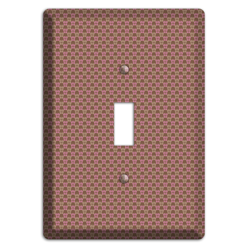 Brown Foulard Cover Plates