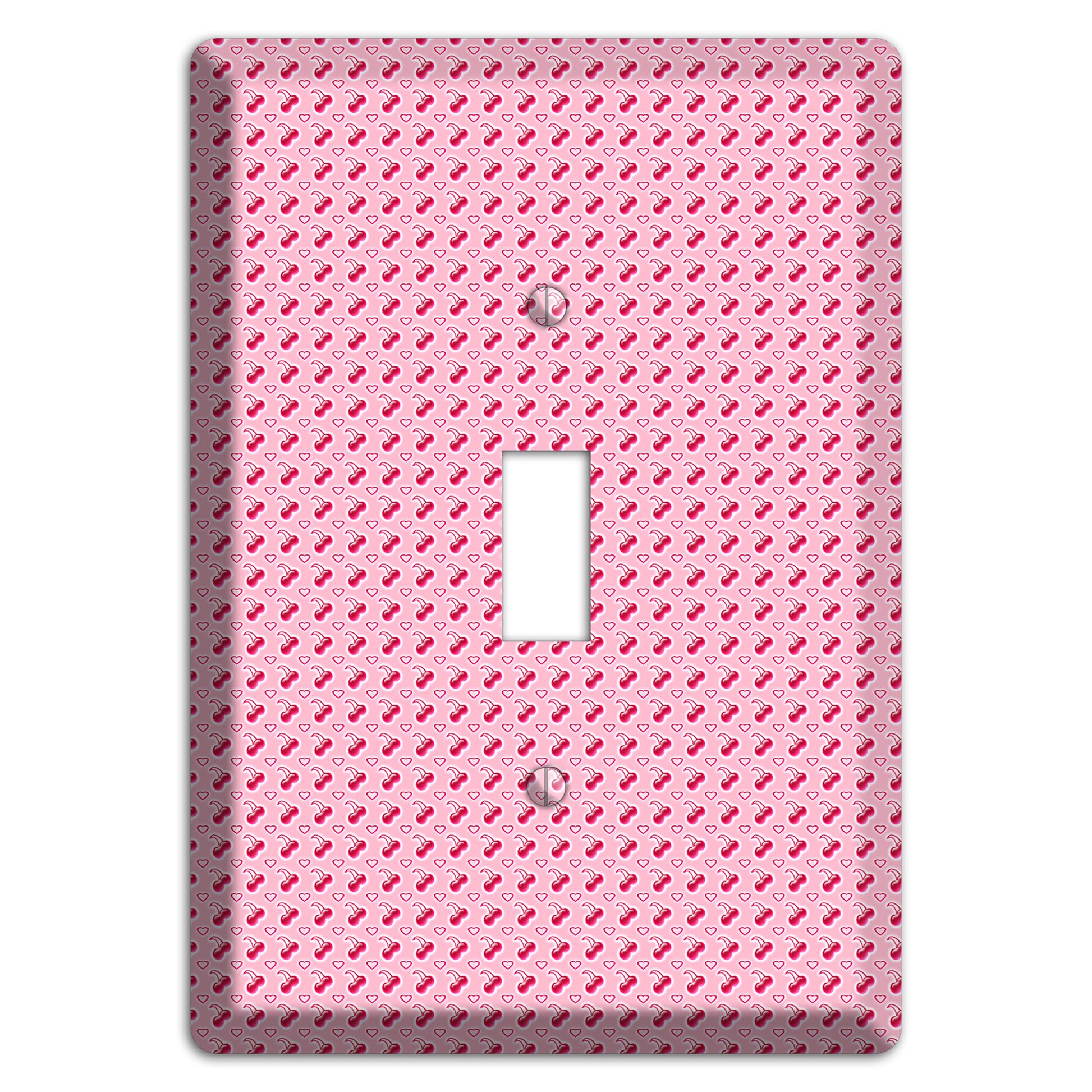 Pink with Cherries Cover Plates