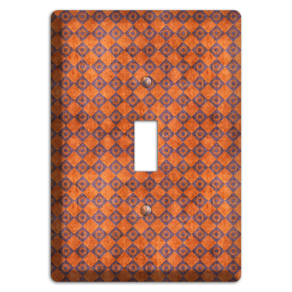 Red Diamond Circles 2 Cover Plates