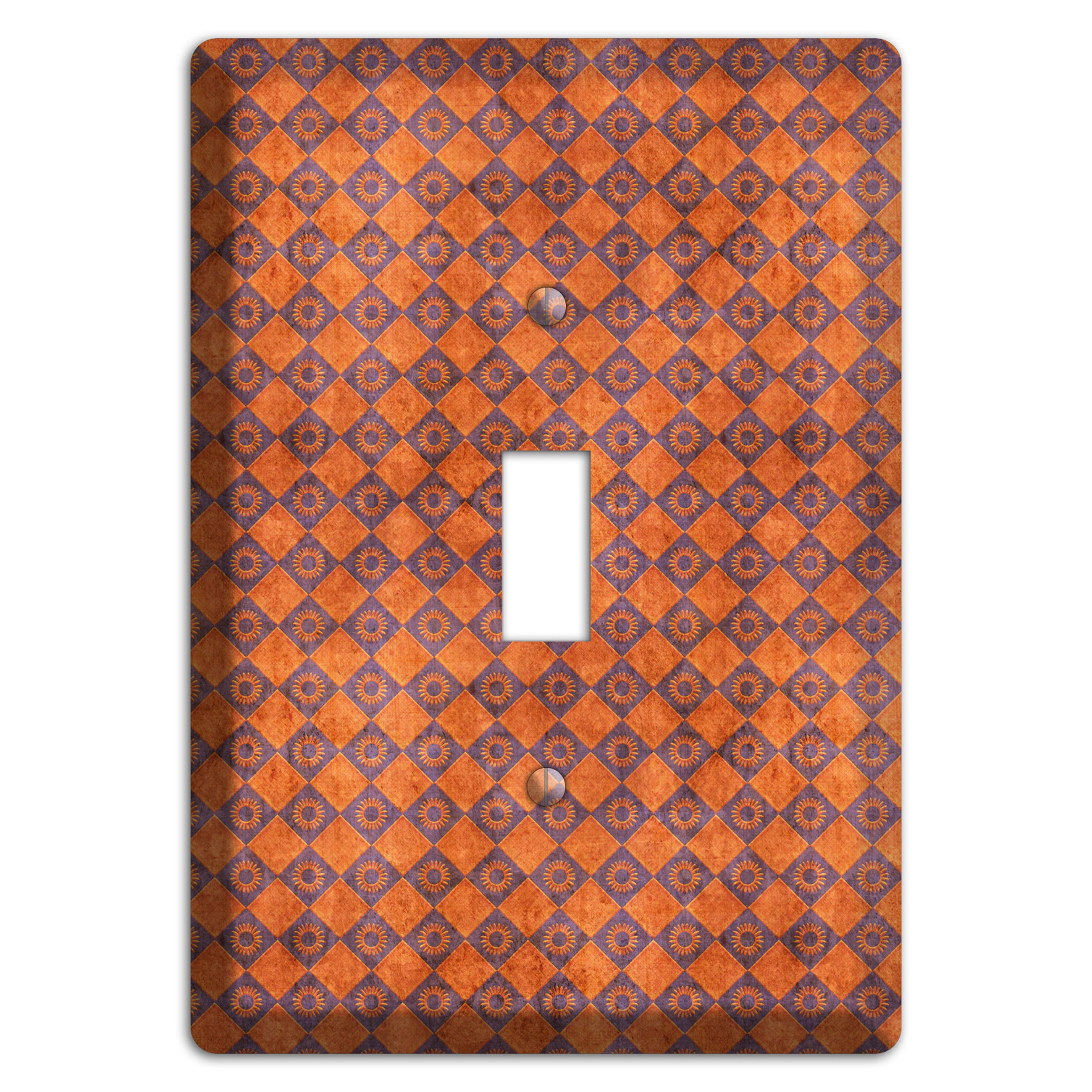 Red Diamond Circles 2 Cover Plates
