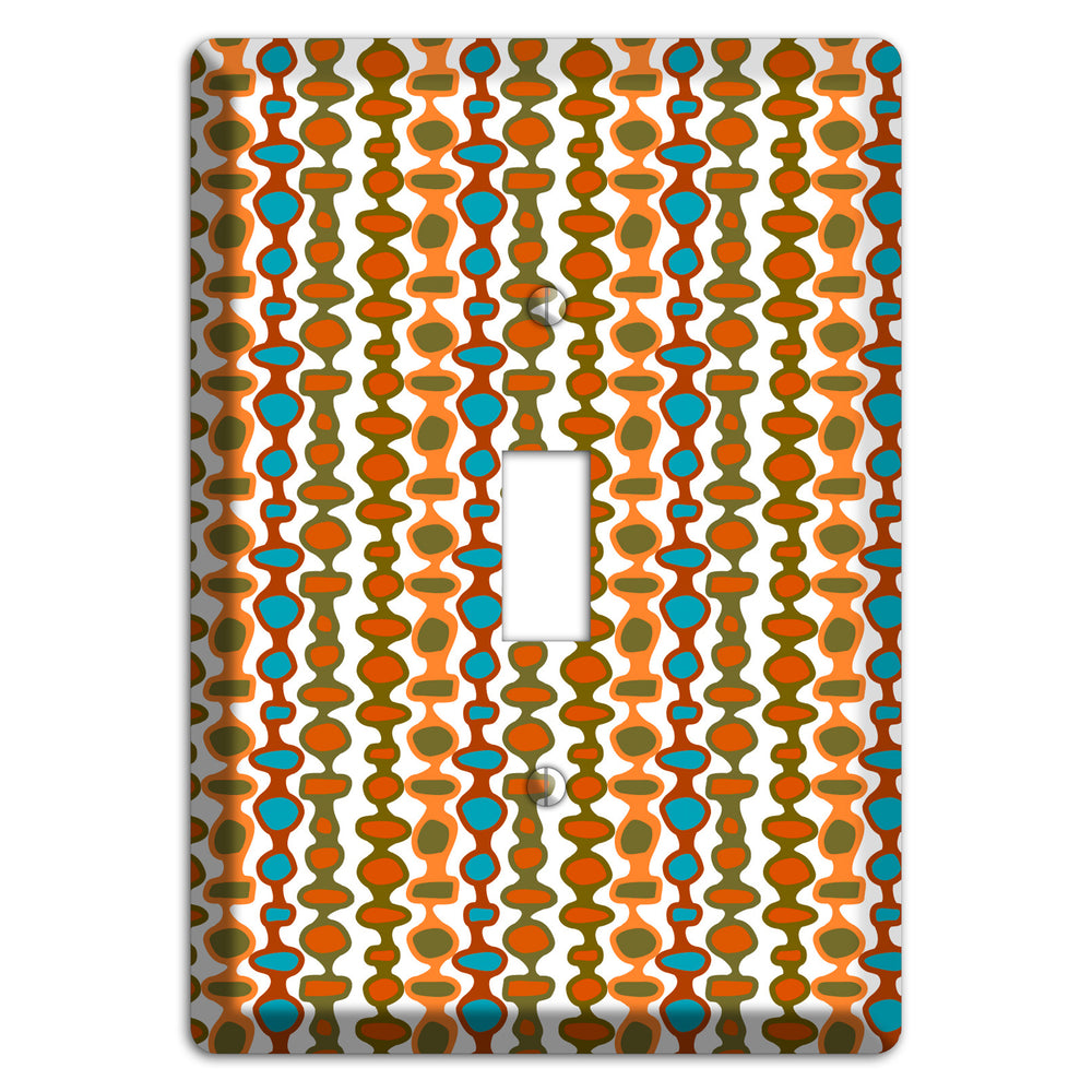Multi Umber and Dusty Blue Bead and Reel Cover Plates