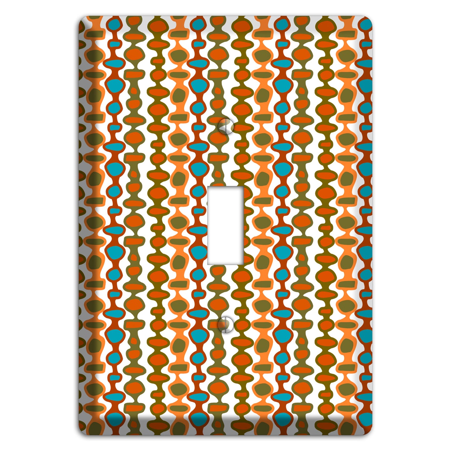 Multi Umber and Dusty Blue Bead and Reel Cover Plates