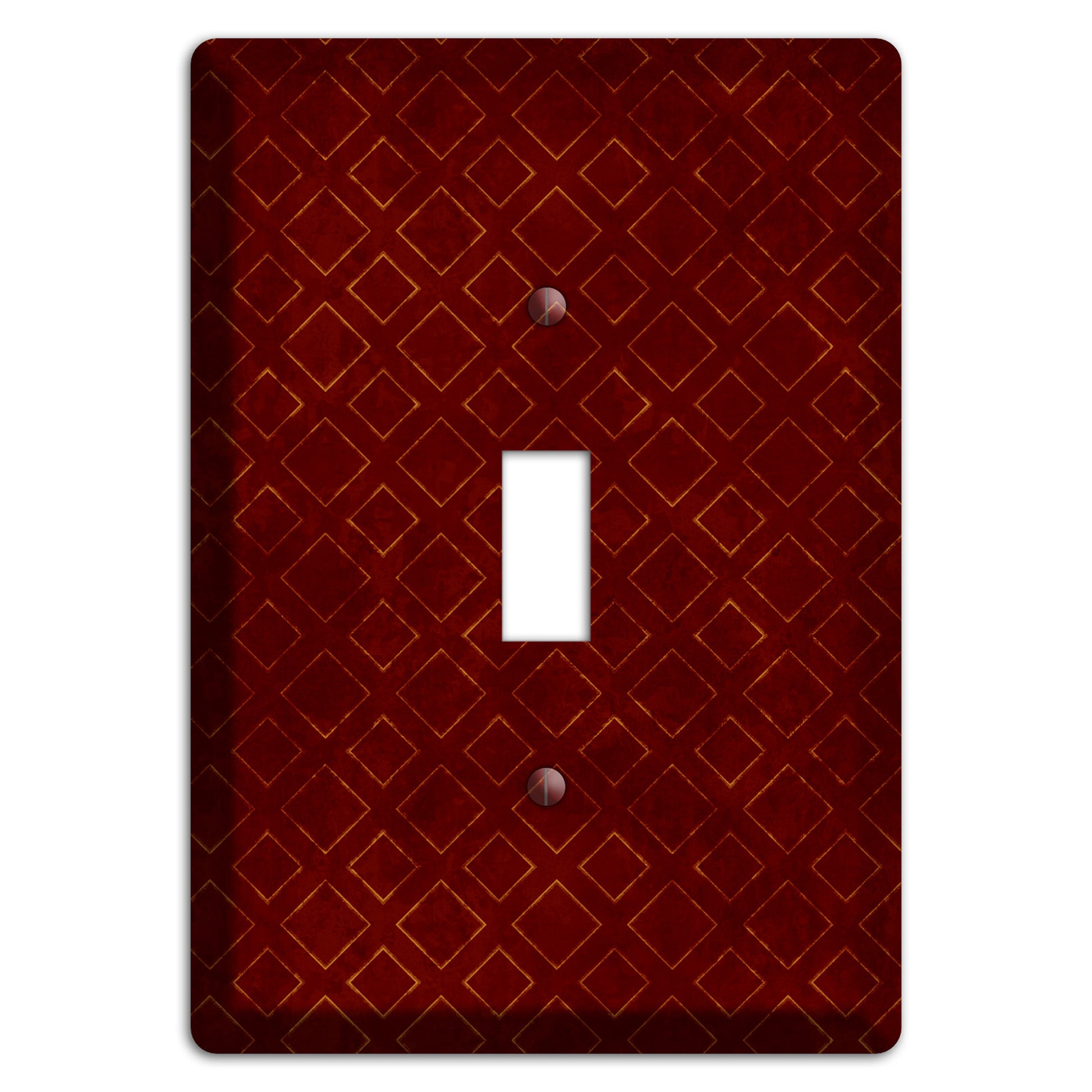 Maroon Diamonds Cover Plates