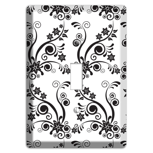 Scrolled Floral Toile Cover Plates