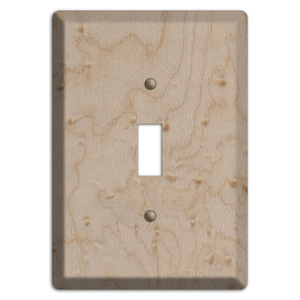 Birdseye Maple Wood Cover Plates