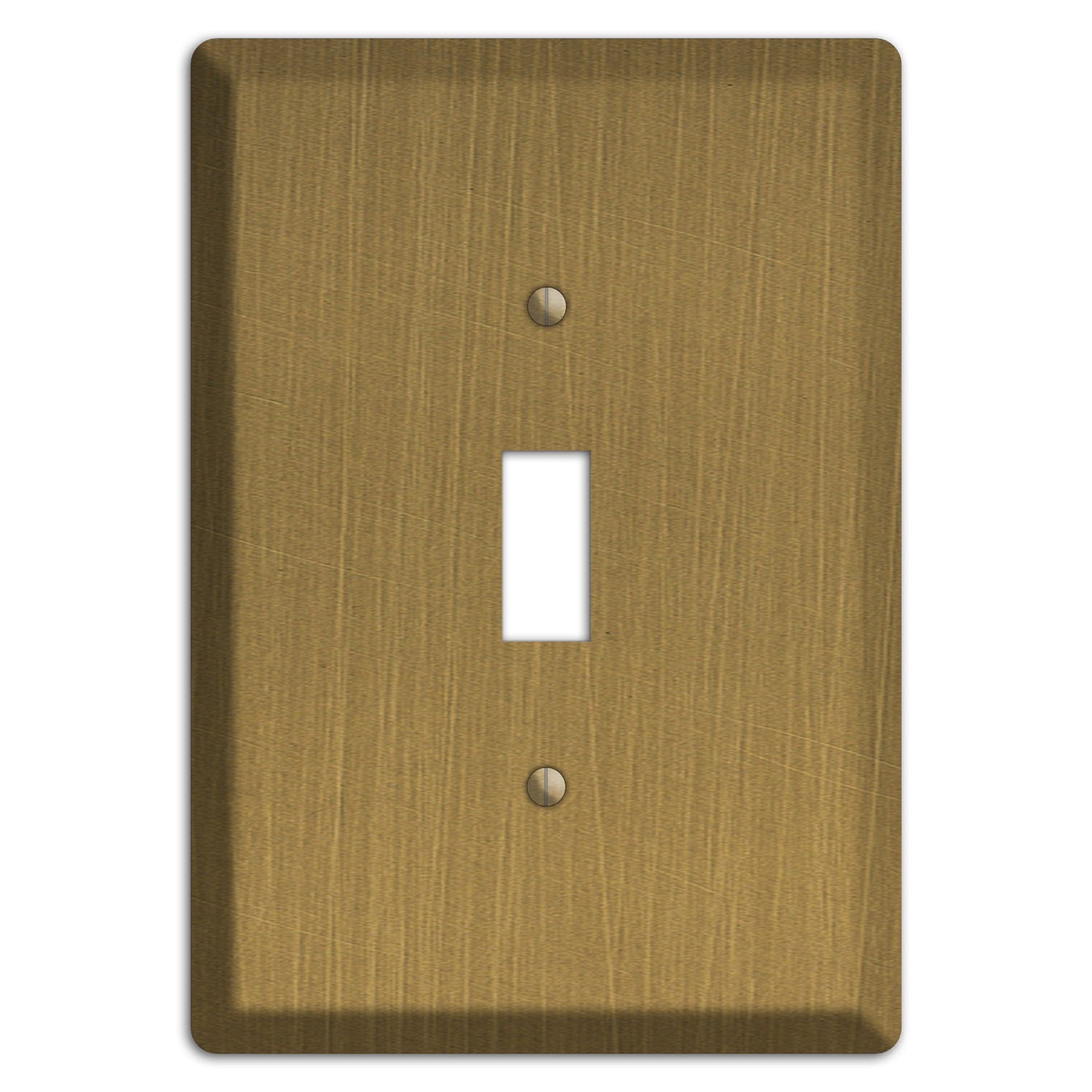 Antique Brushed Solid Brass Cover Plates