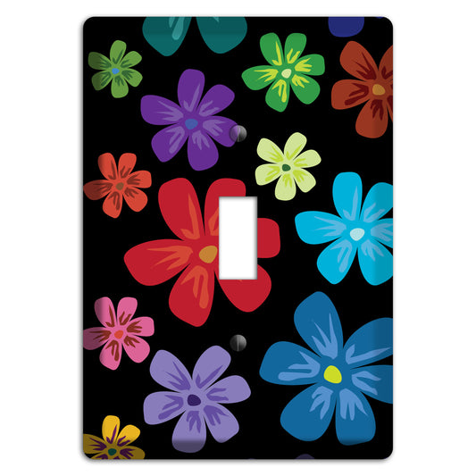 Green Flowers Cover Plates