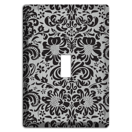 Black Toile  Stainless Cover Plates