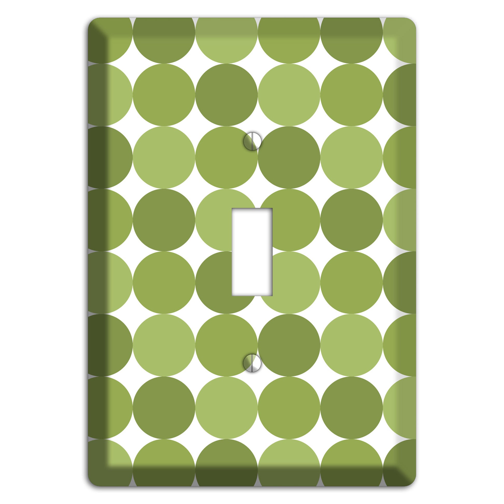 Multi Olive Tiled Dots Cover Plates