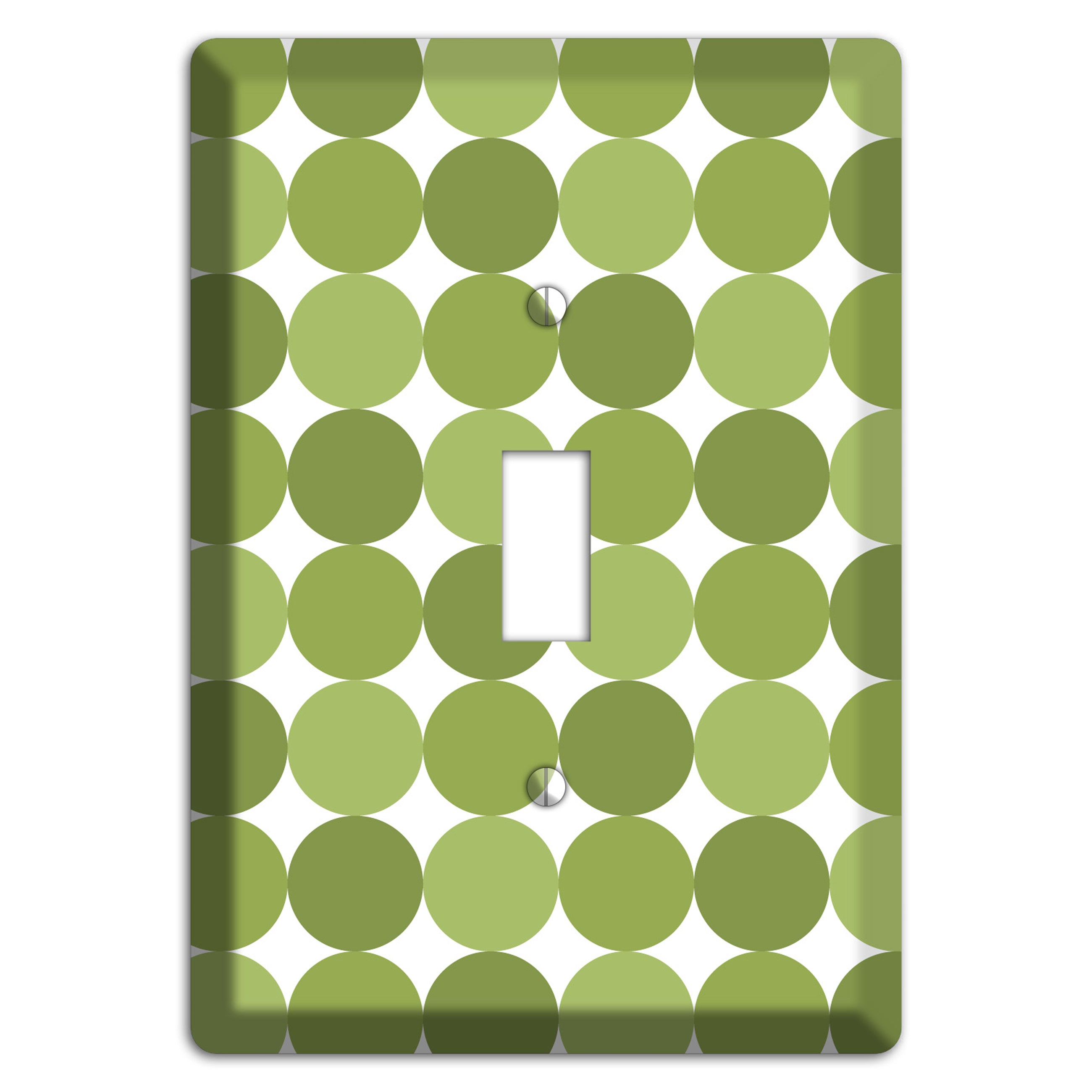 Multi Olive Tiled Dots Cover Plates
