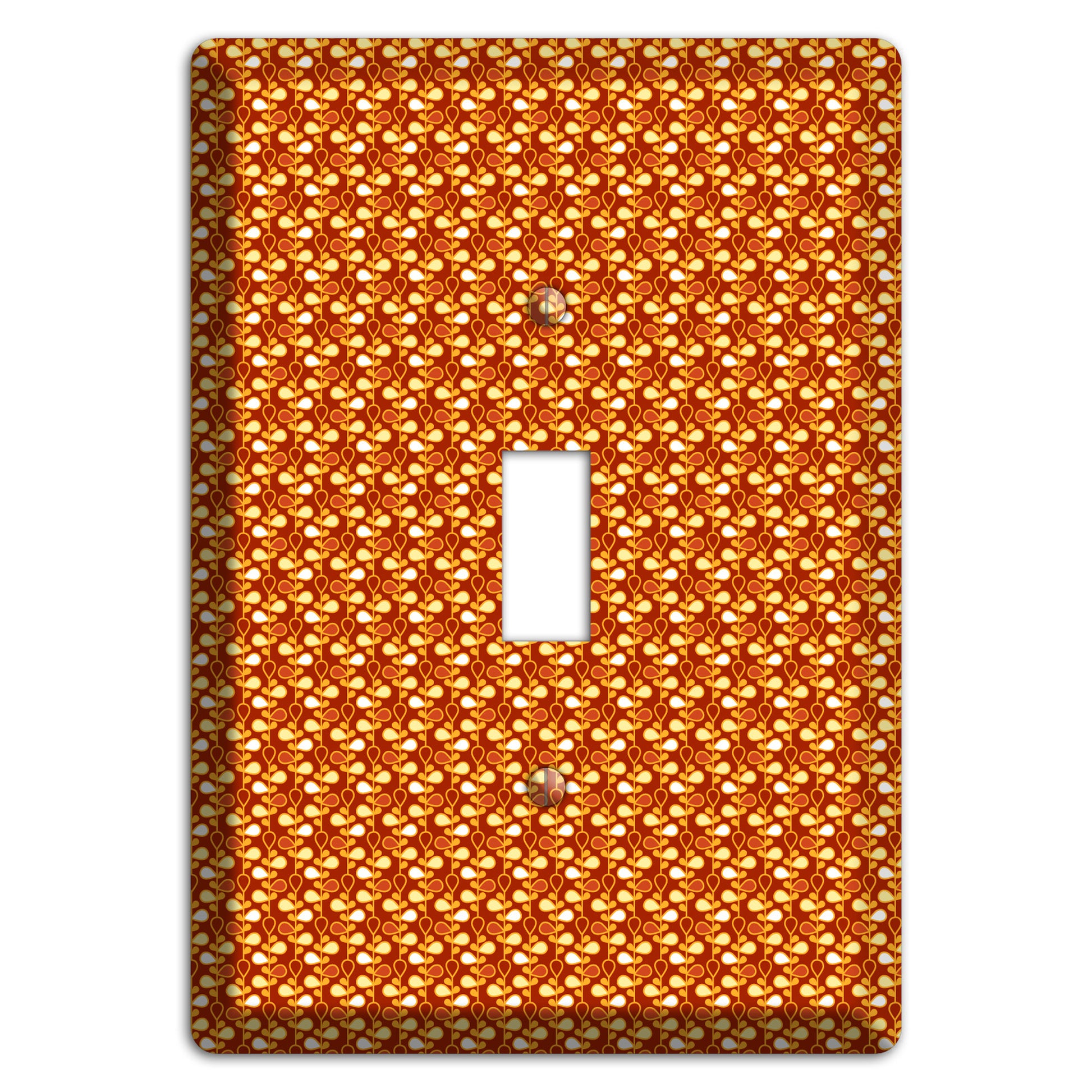 Tiny Maroon Teardrop Vine Cover Plates