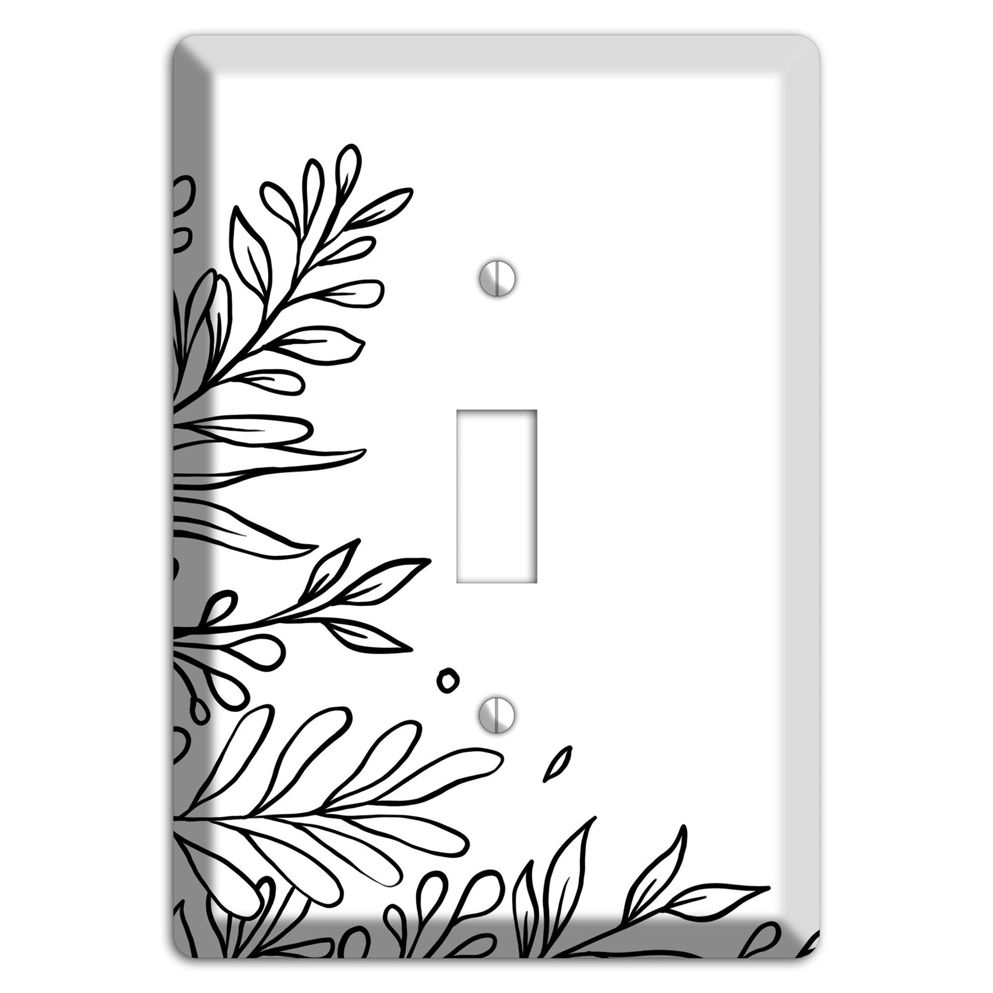 Hand-Drawn Floral 8 Cover Plates