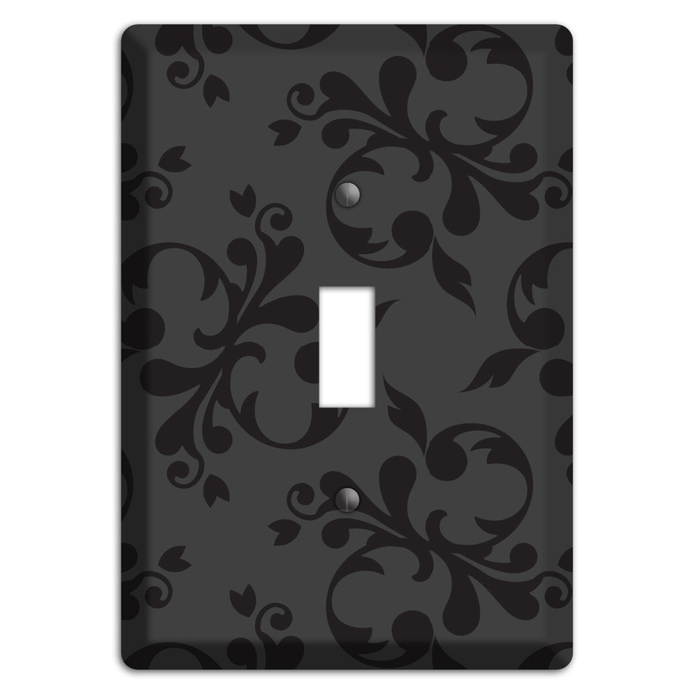 Grey Victorian Toile Cover Plates