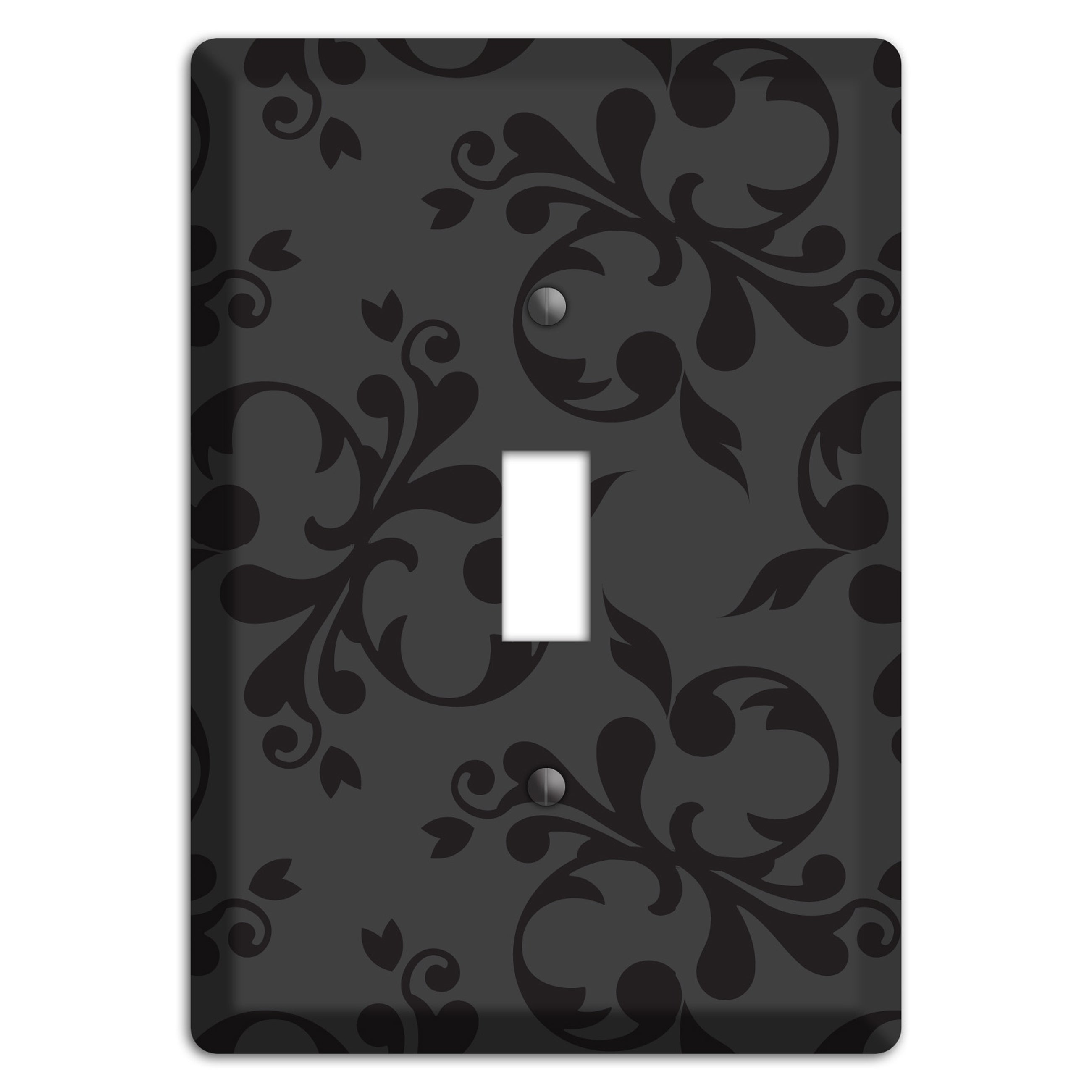Grey Victorian Toile Cover Plates