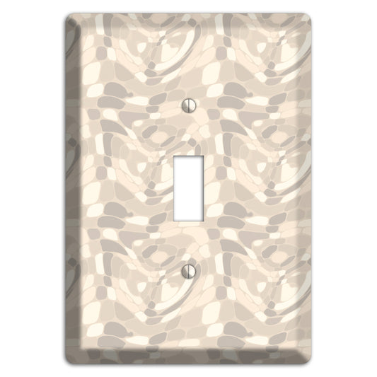 Beige Large Abstract Cover Plates