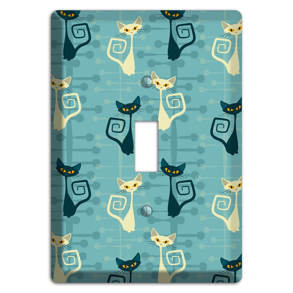 Black and Yellow Kitties Cover Plates