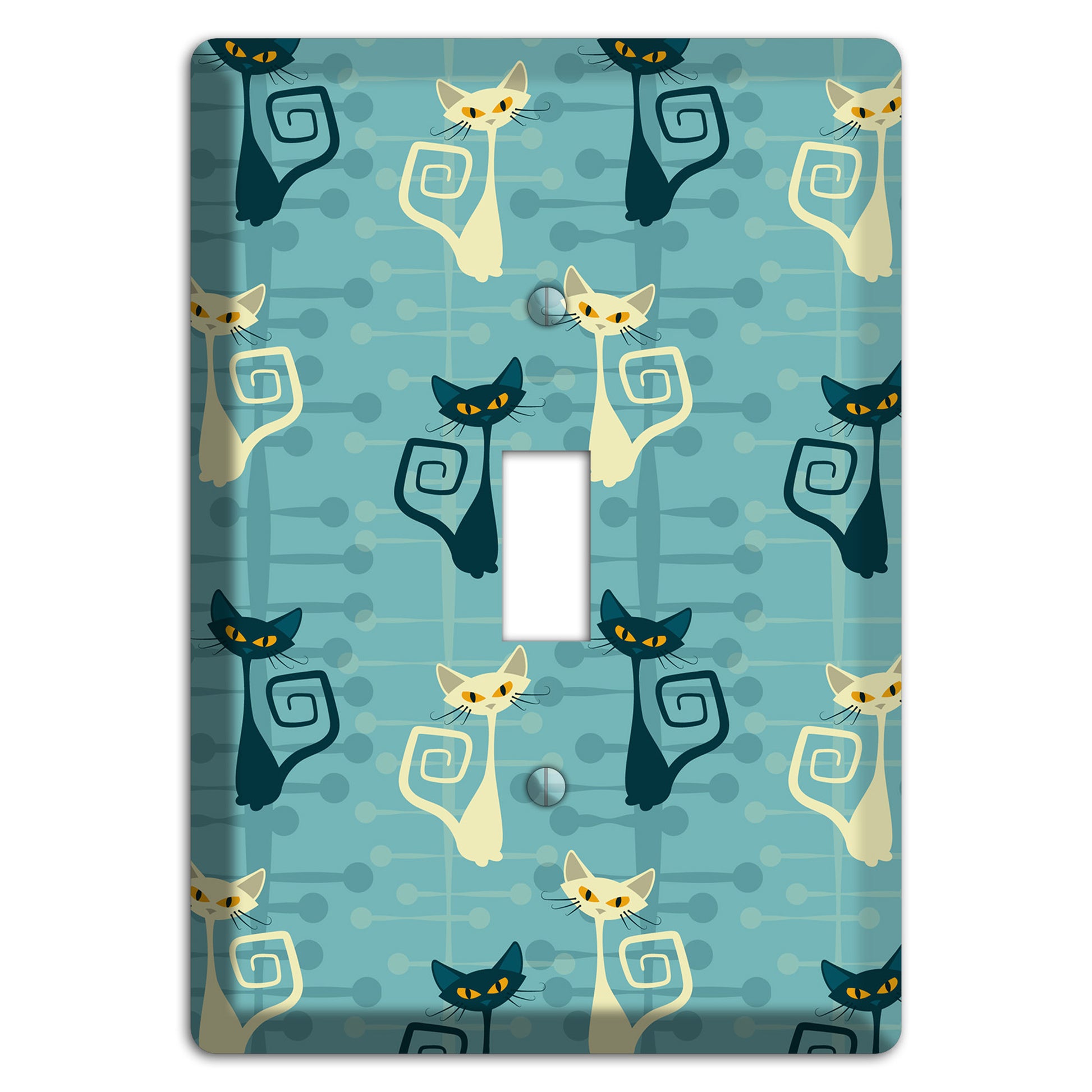 Black and Yellow Kitties Cover Plates