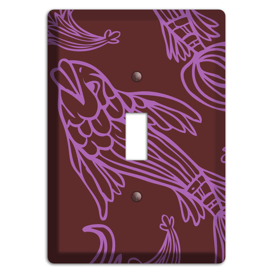 Purple and Pink Koi Cover Plates