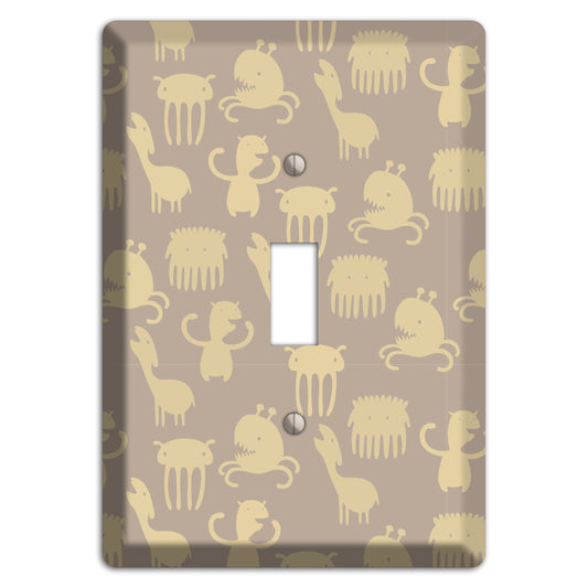 Silly Monsters Brown Cover Plates