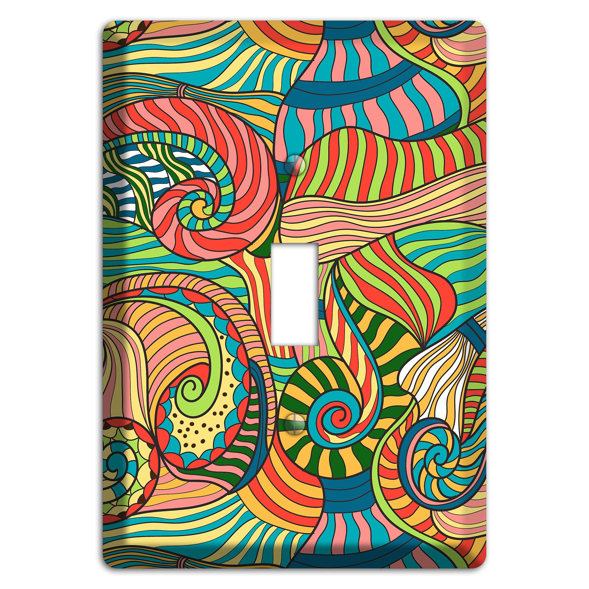 Retro Flourish 3 Cover Plates