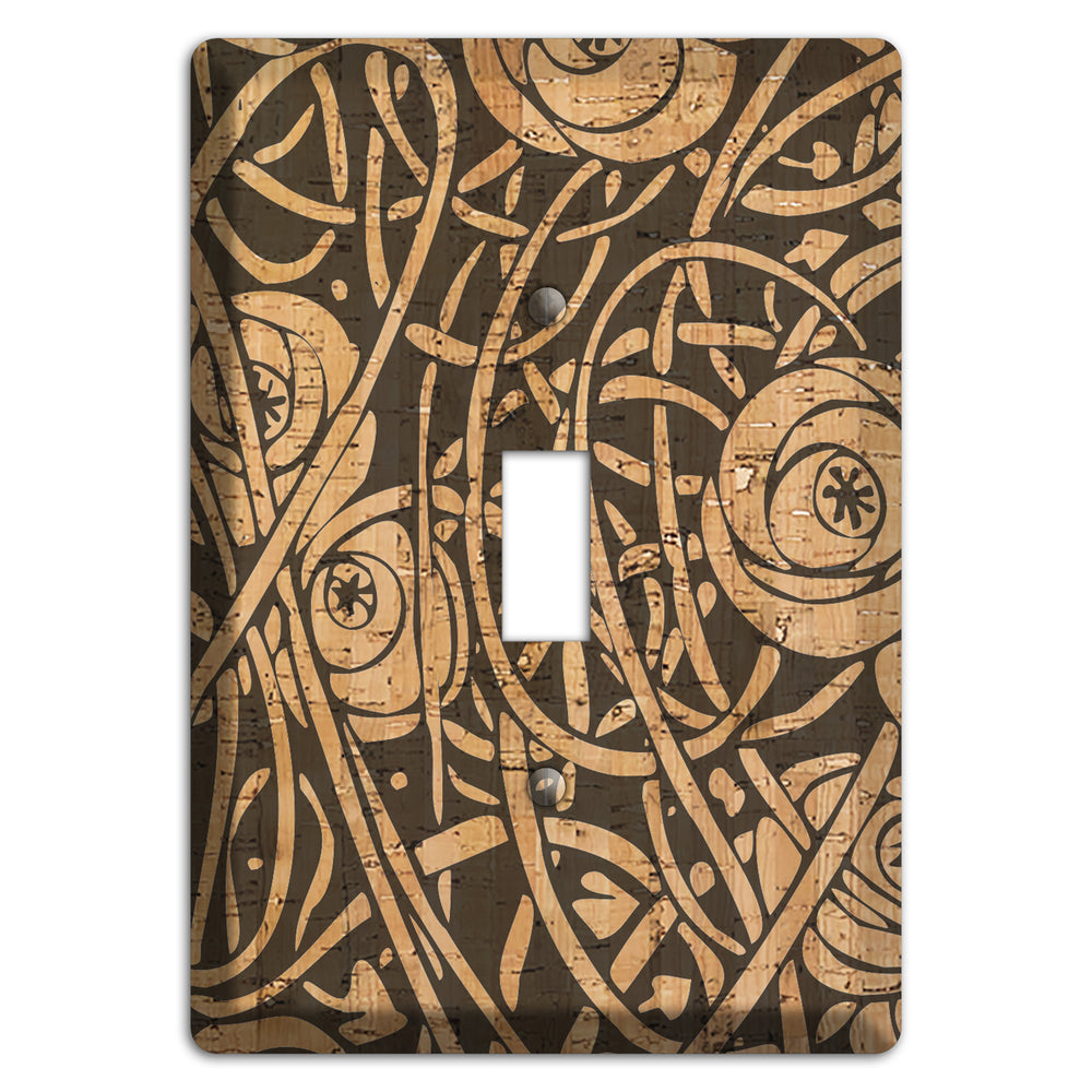 Deco Floral Cork Cover Plates