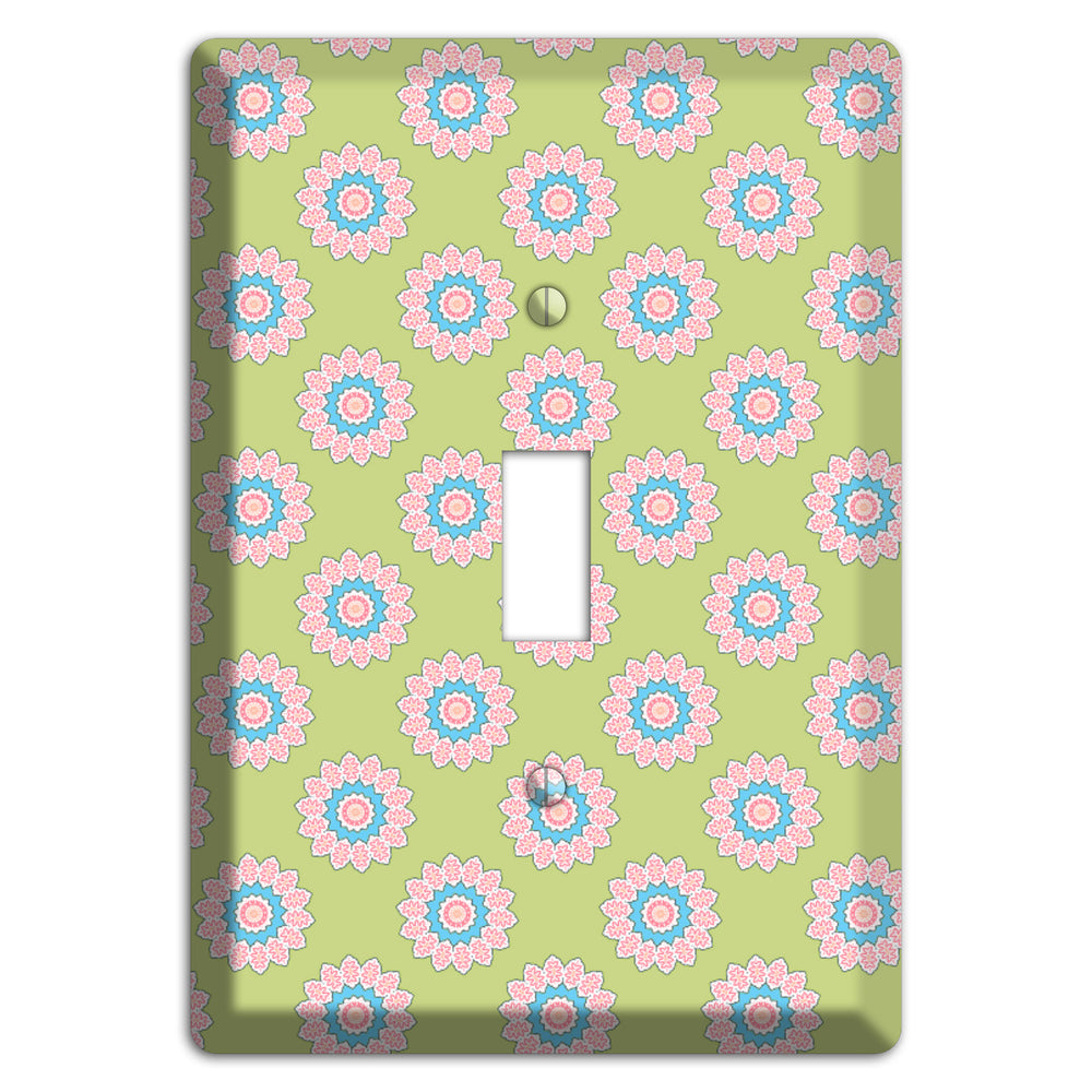 Lime with Suzani Dots Cover Plates