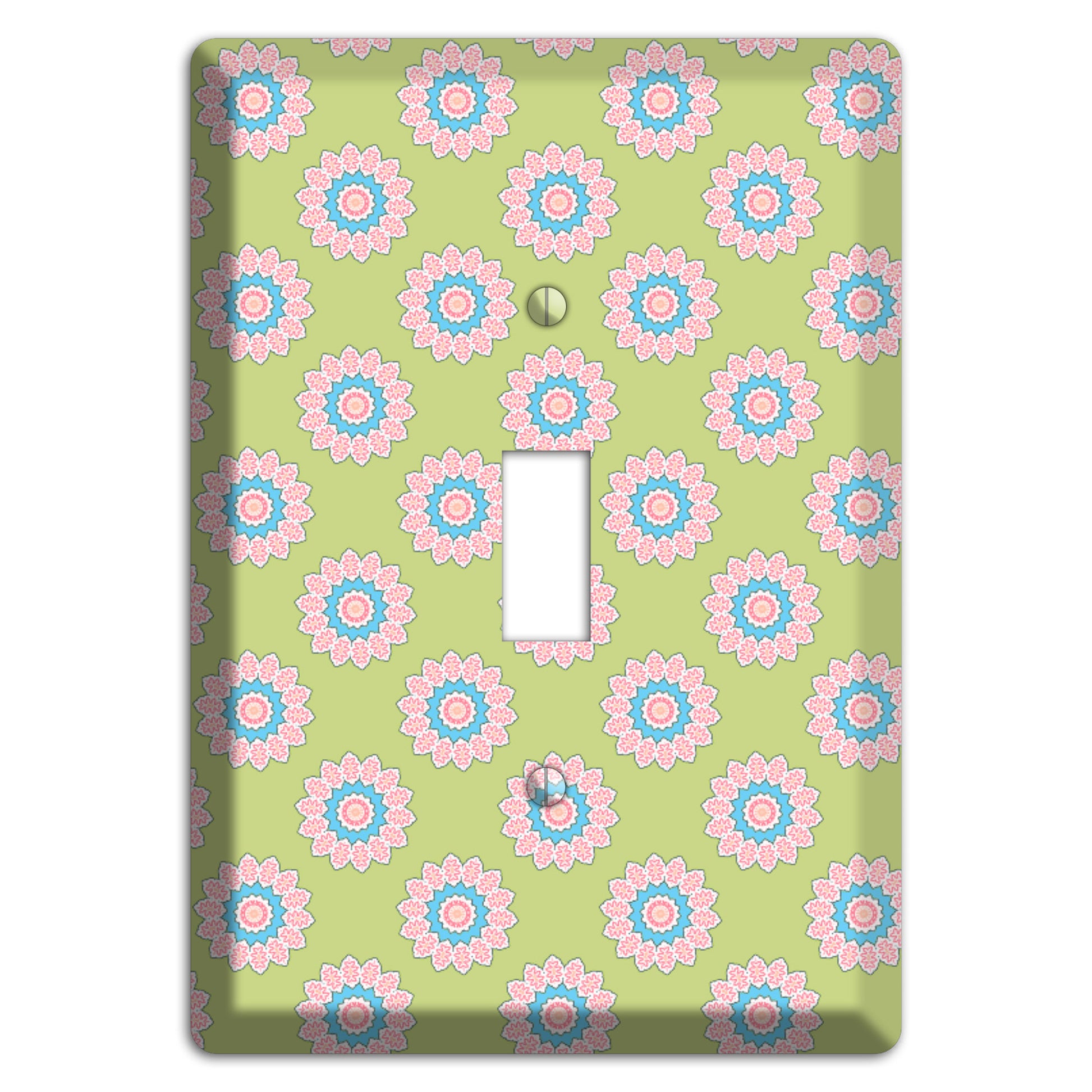 Lime with Suzani Dots Cover Plates