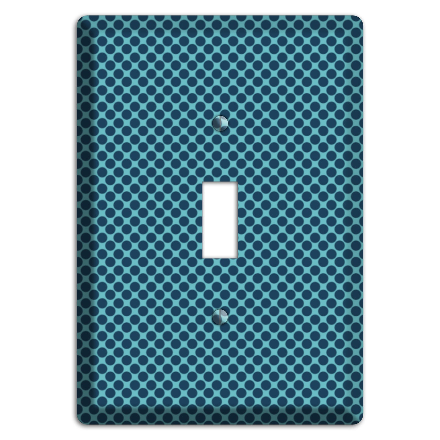 Turquoise with Blue Packed Polka Dots Cover Plates