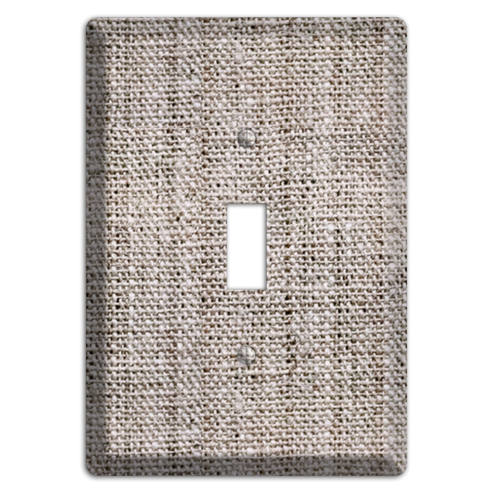 Natural Gray Burlap Cover Plates