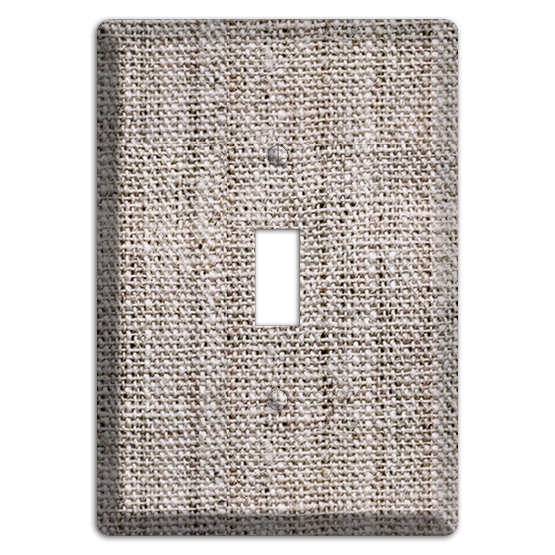 Natural Gray Burlap Cover Plates