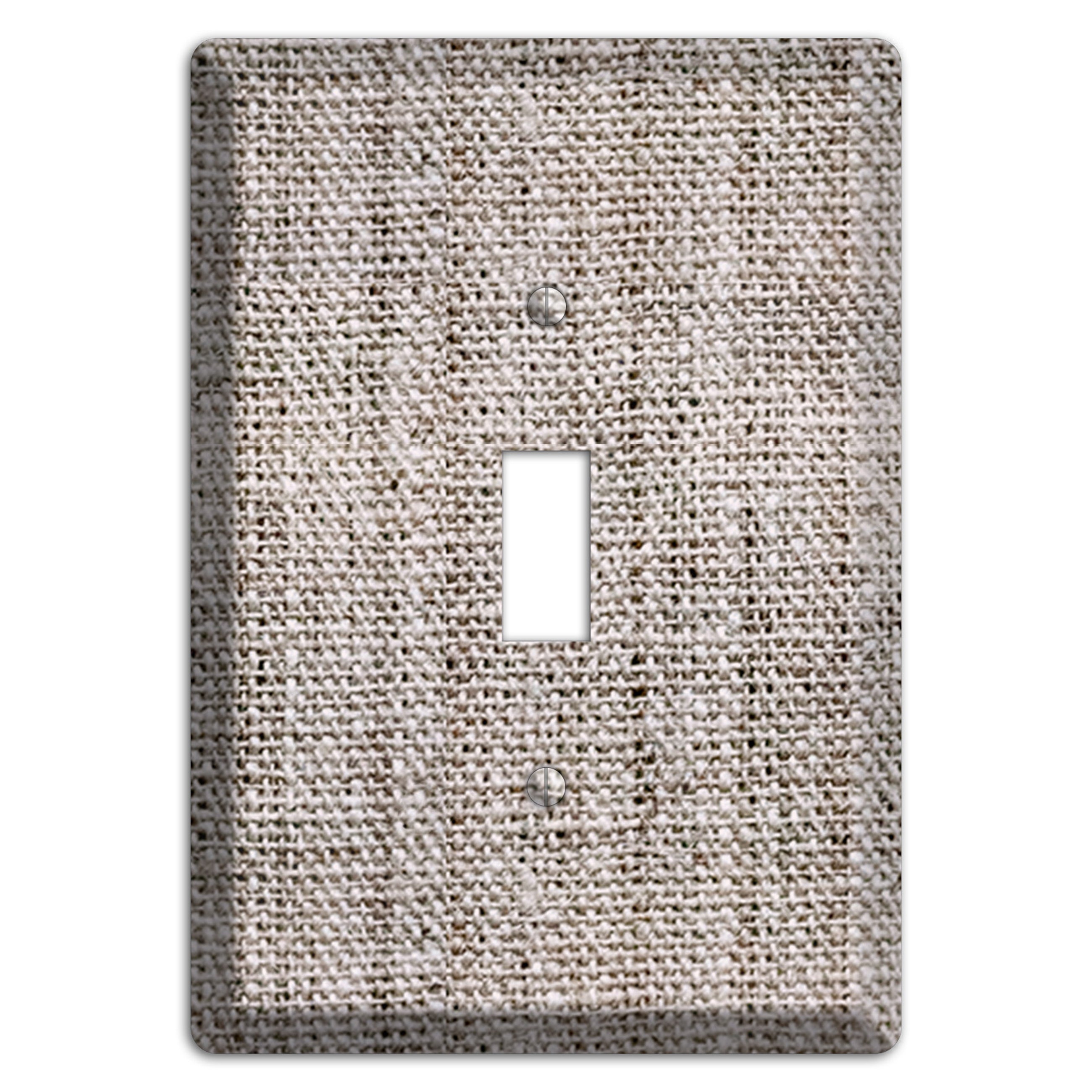 Natural Gray Burlap Cover Plates