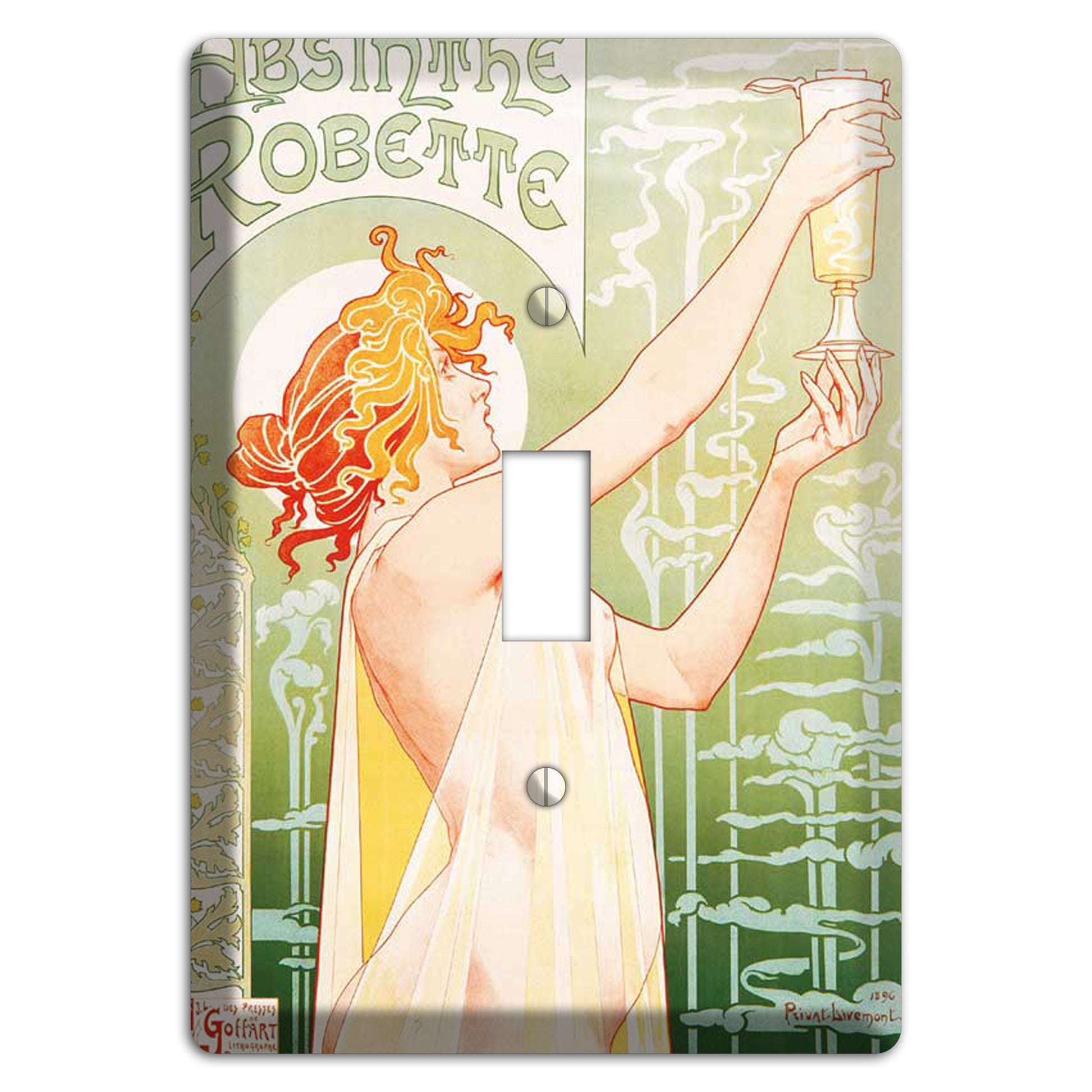 Absinthe Robette Vintage Poster Cover Plates