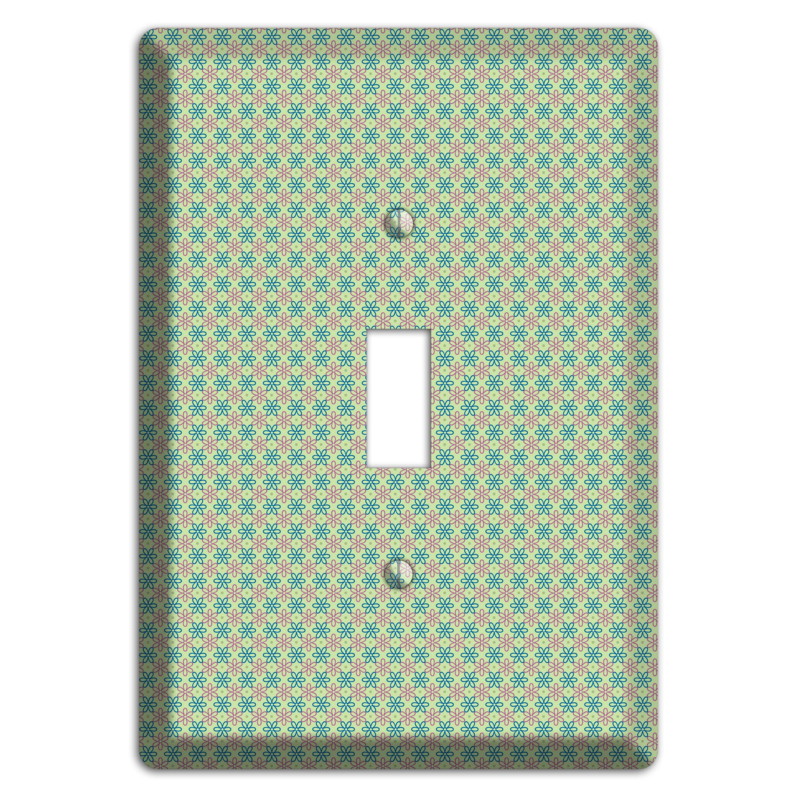 Multi Green Foulard Cover Plates