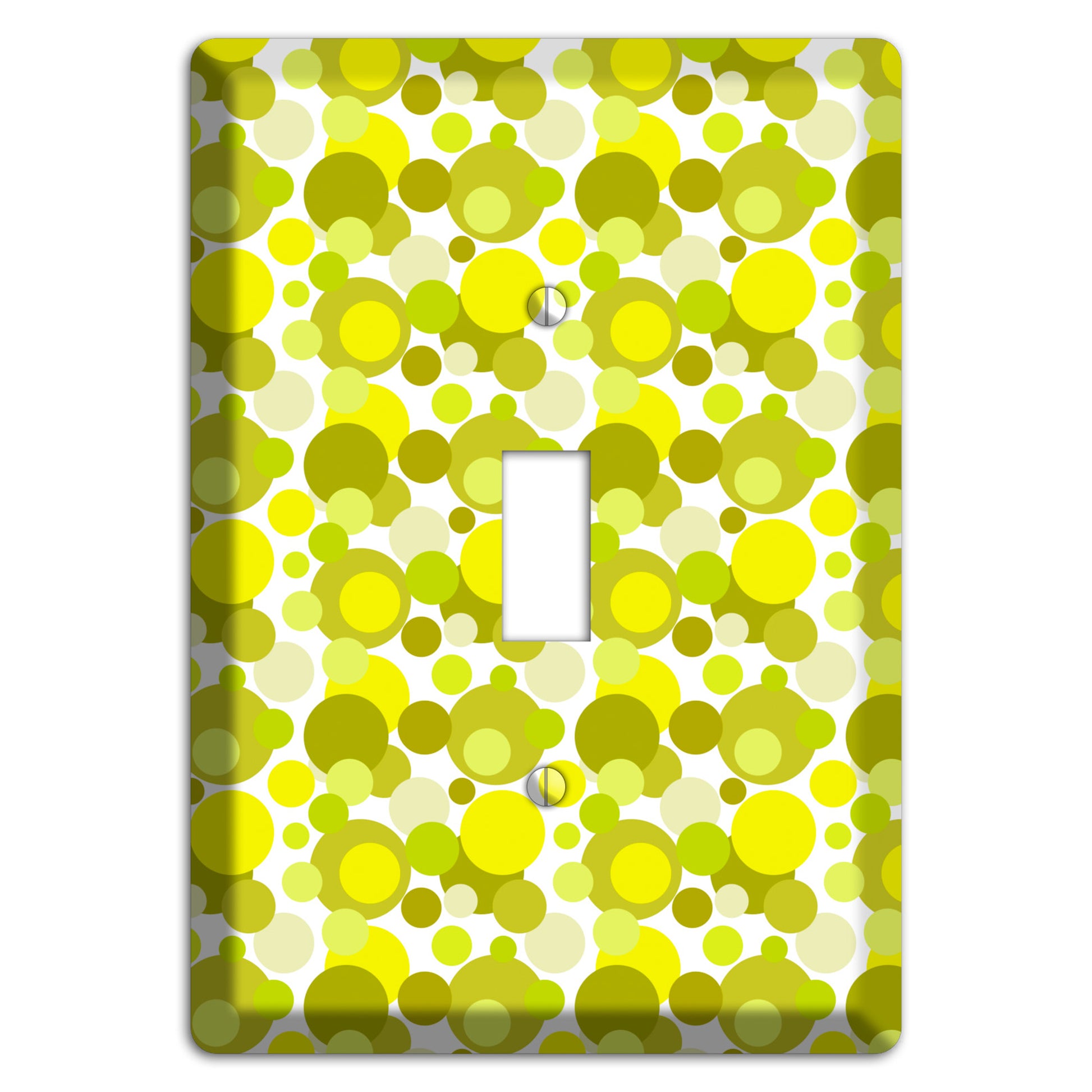 Multi Olive Bubble Dots Cover Plates