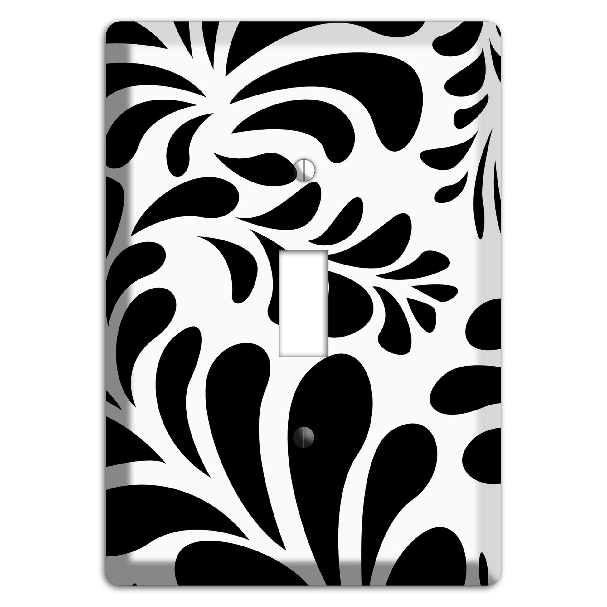 White with Black Herati Cover Plates