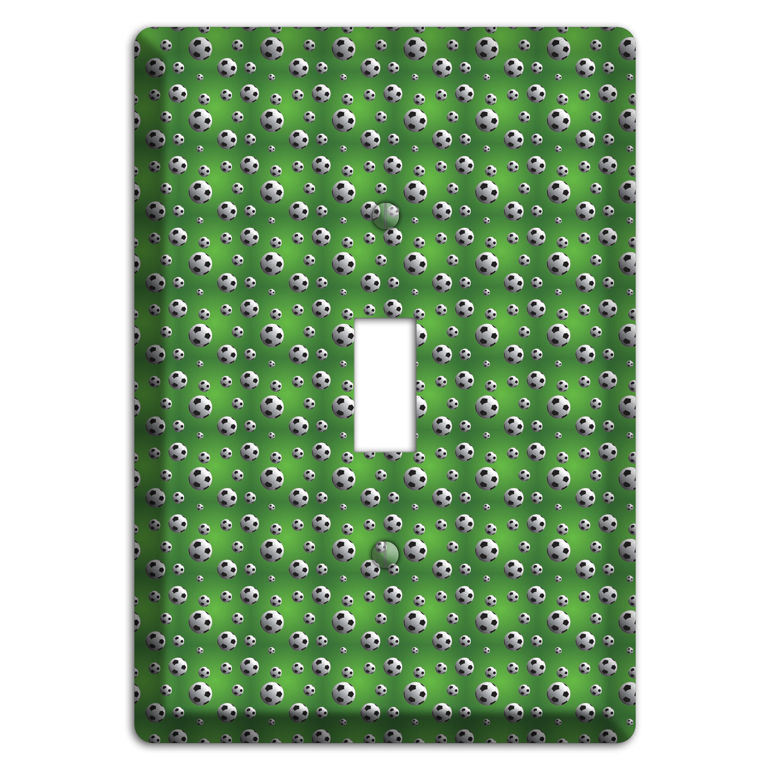 Green with Soccer Balls Cover Plates