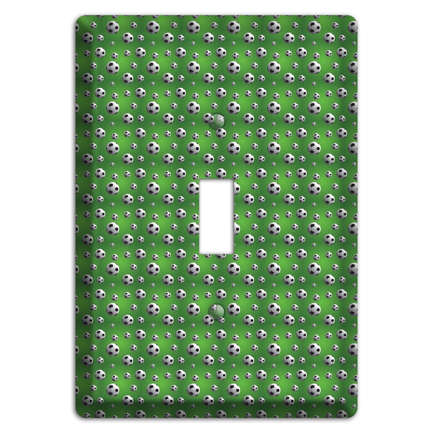 Green with Soccer Balls Cover Plates