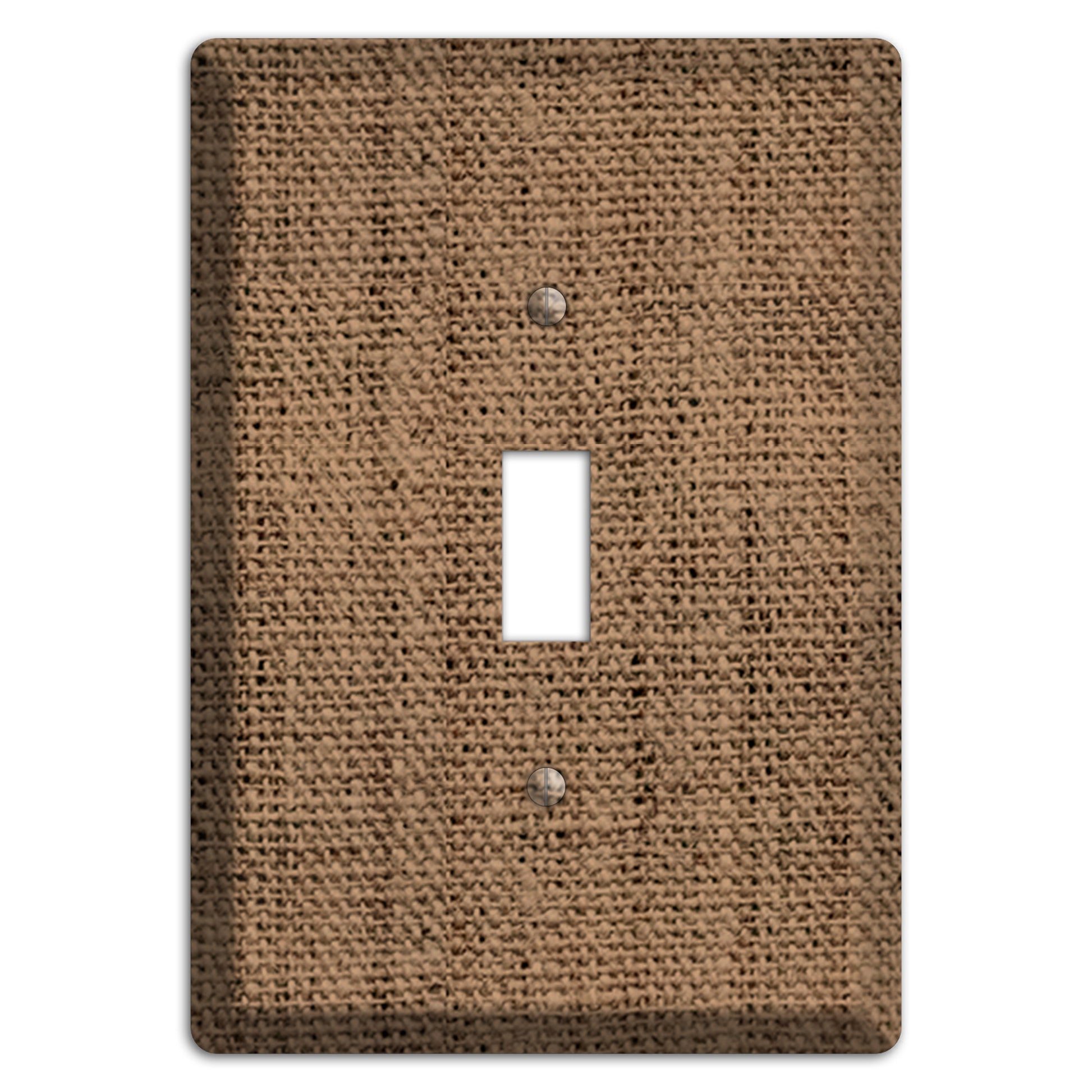 Beaver Burlap Cover Plates
