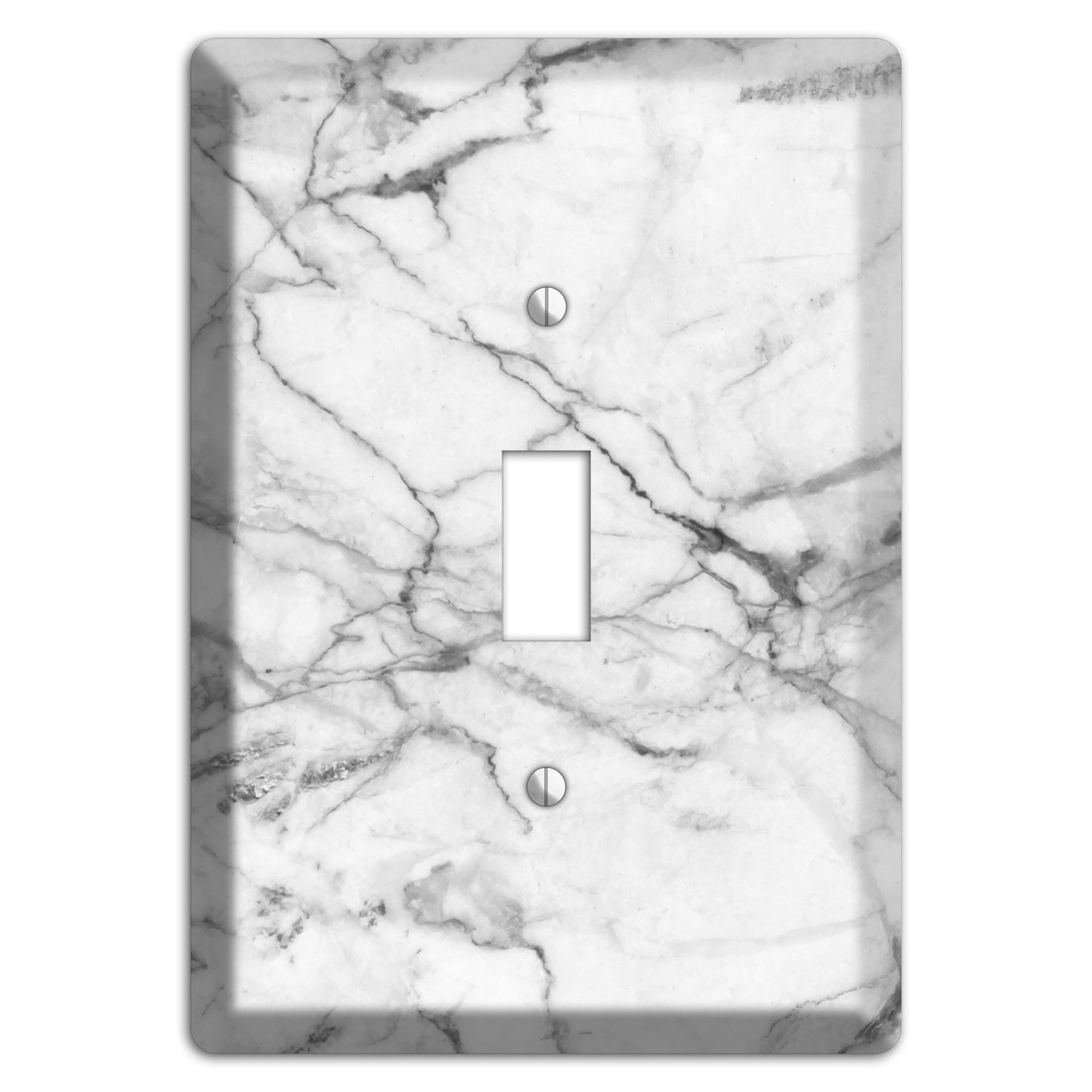 White and Gray Marble Cover Plates