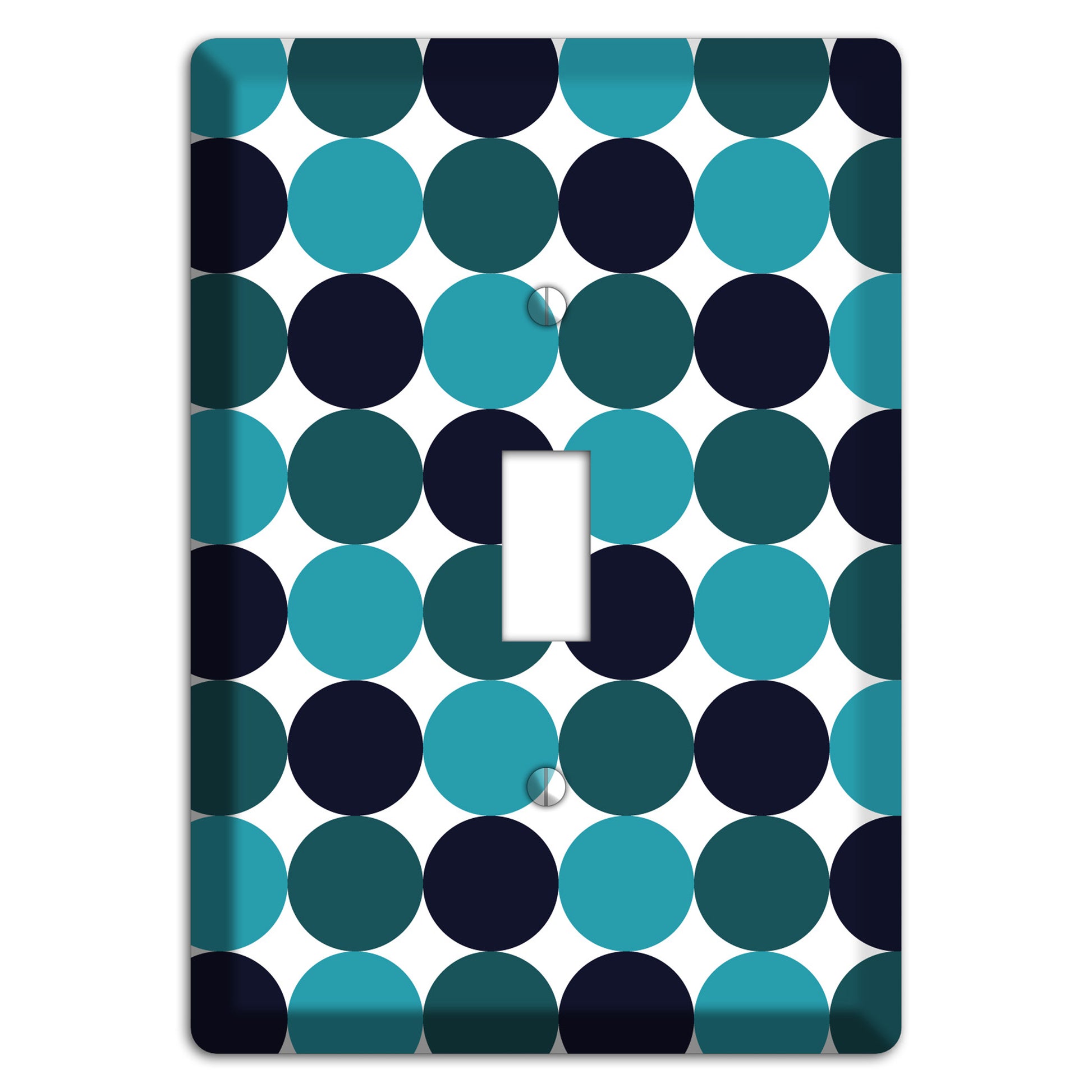 Multi Aqua Tiled Dots Cover Plates