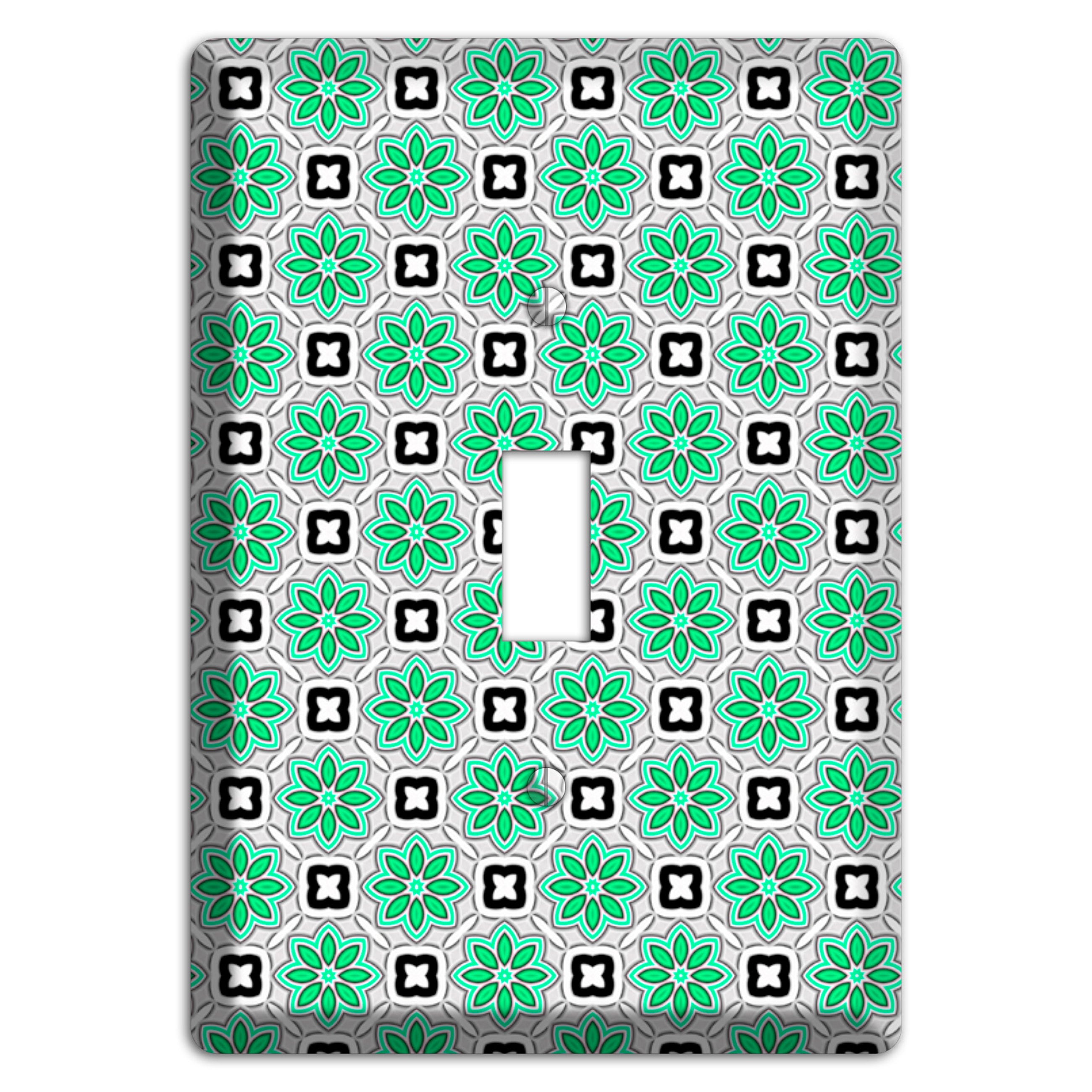 Green Foulard 6 Cover Plates