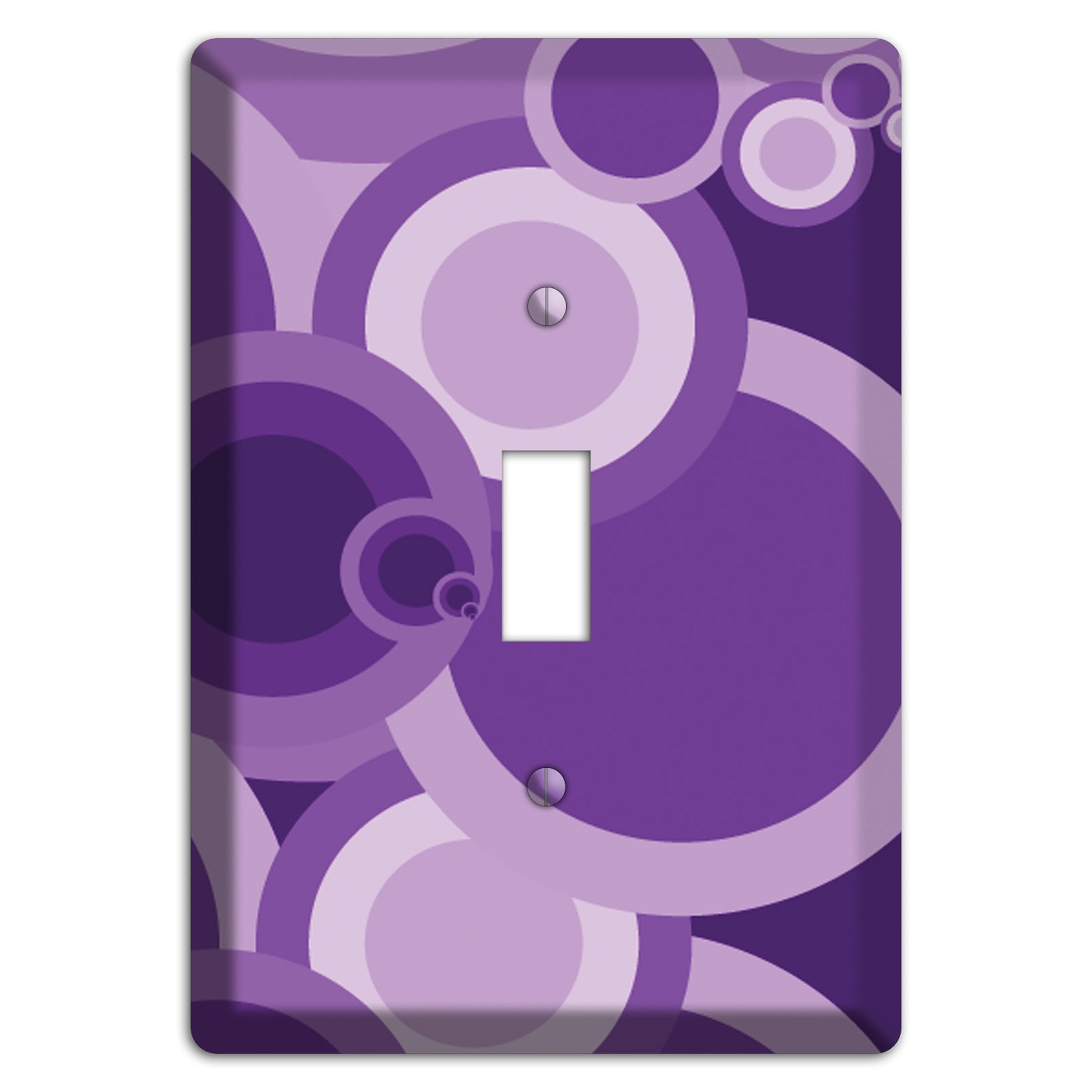Purple Circles Cover Plates