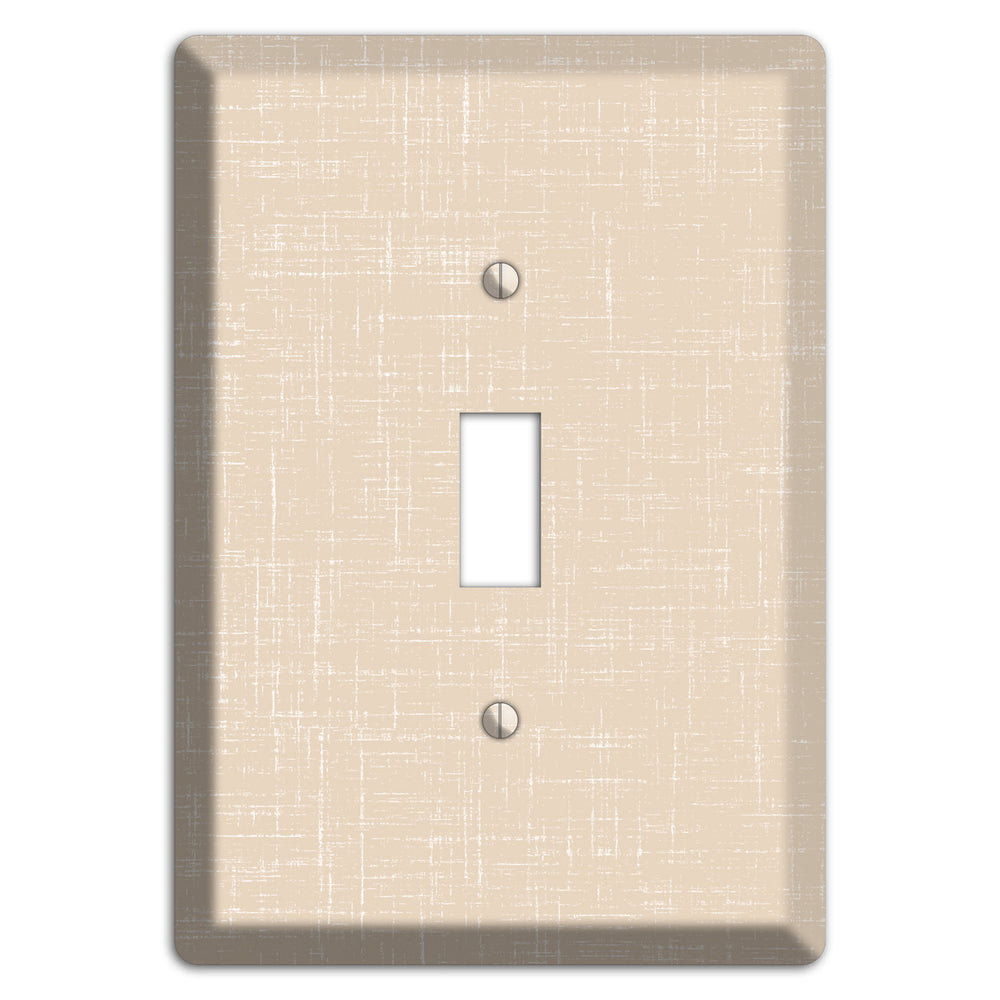 Double Spanish White Neutral Texture Cover Plates