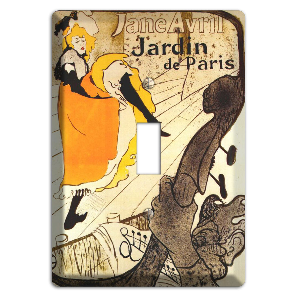 Jane Avril Vintage Poster Cover Plates