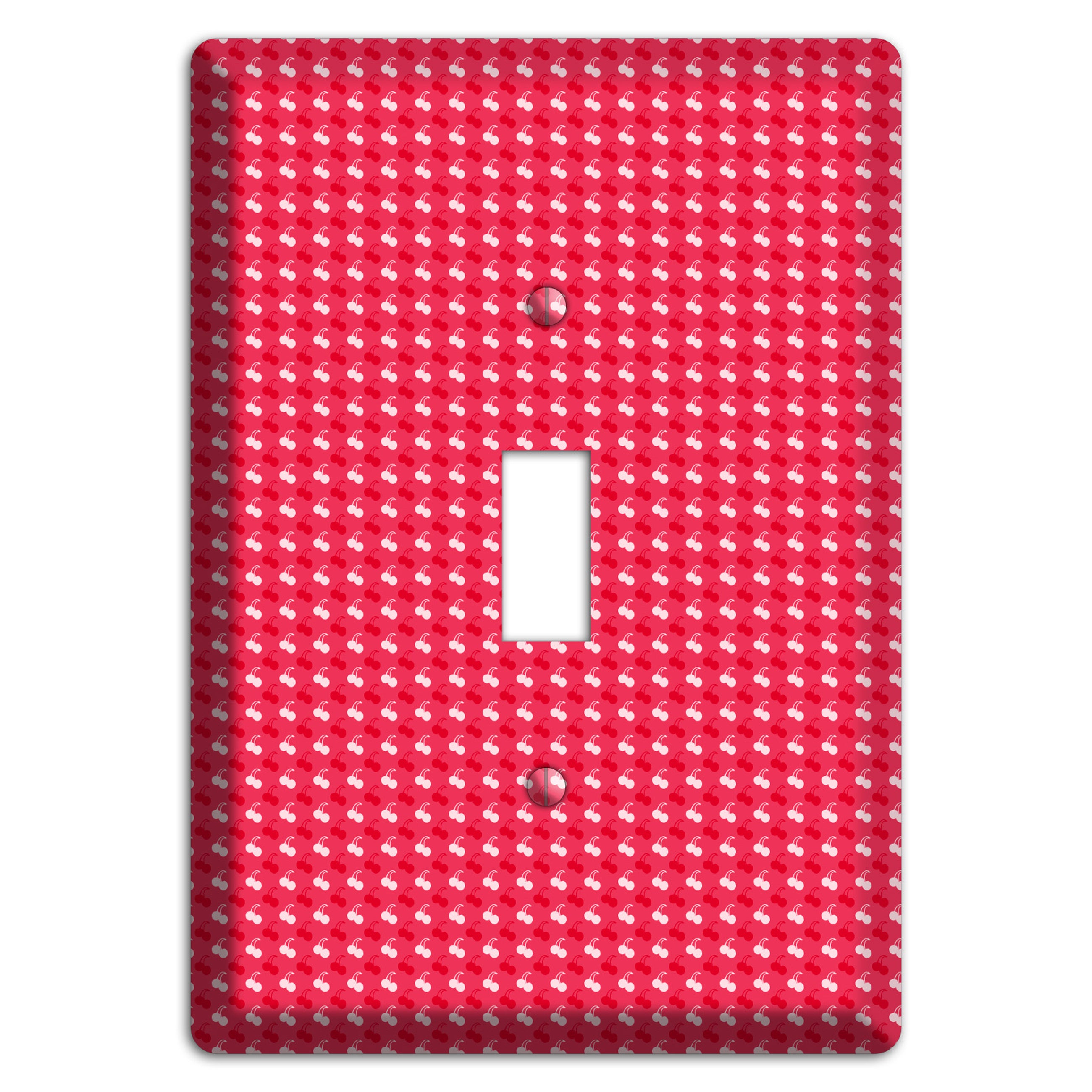 Red with White Motif Cover Plates