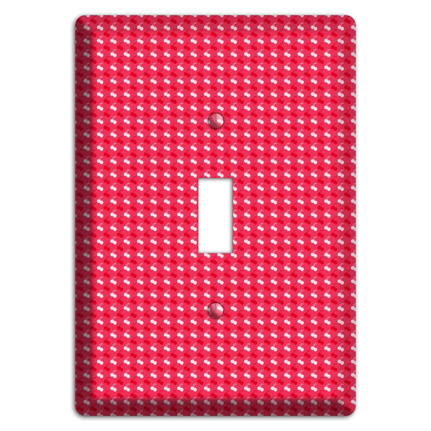Red with White Motif Cover Plates