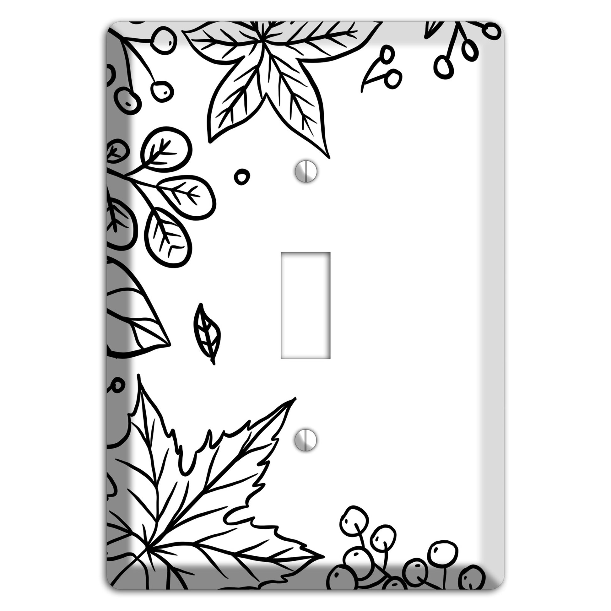 Hand-Drawn Floral 25 Cover Plates