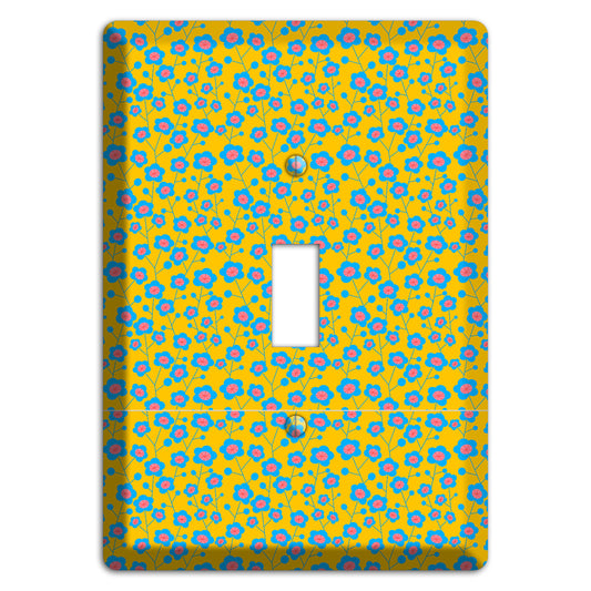 Yellow Blue Pink Calico Cover Plates