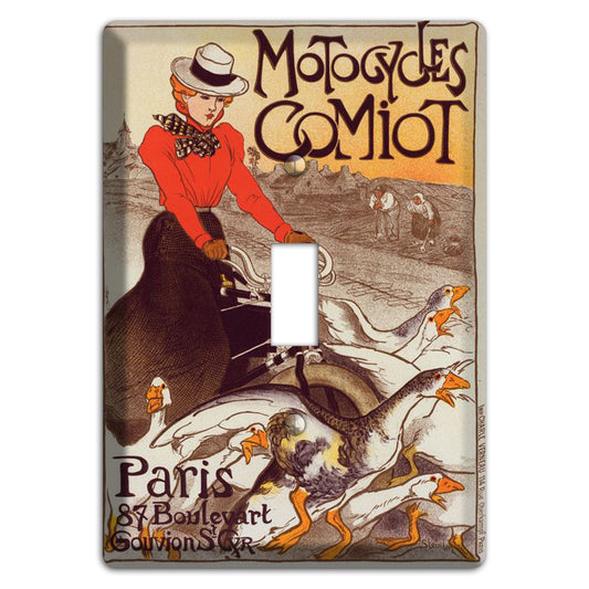 Steinlen Motocycles Vintage Poster Cover Plates