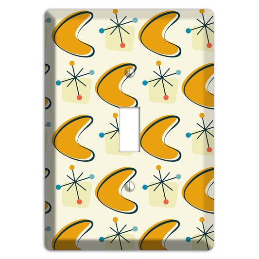 Yellow Boomerang Cover Plates